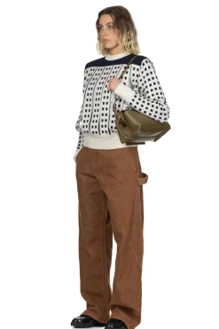 Discount JW Anderson Jacquard Slit Jumper - Off White