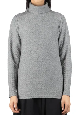 New NARU Jacquard Turtleneck Pullover - Grey