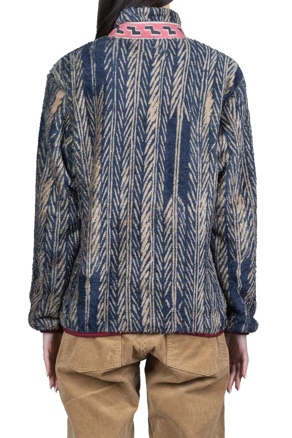 Online Kapital JAVA-YABANE Fleece ZIP Blouson - Navy