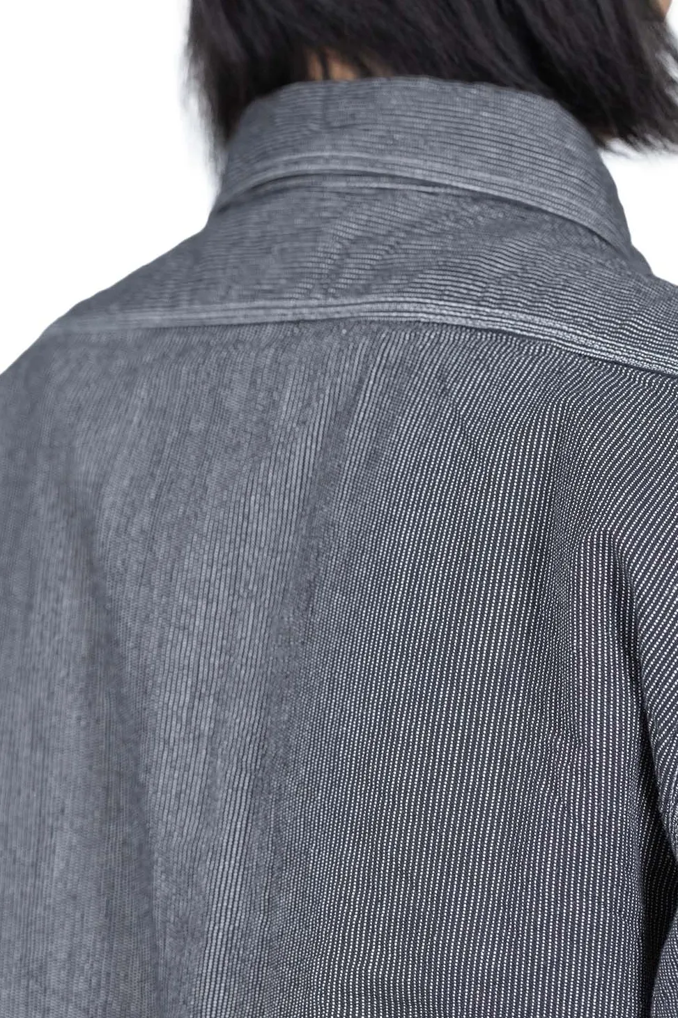 Discount Sugar Cane Jean Cord Work Shirt - Black
