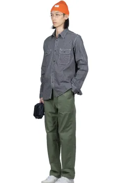 Discount Sugar Cane Jean Cord Work Shirt - Black
