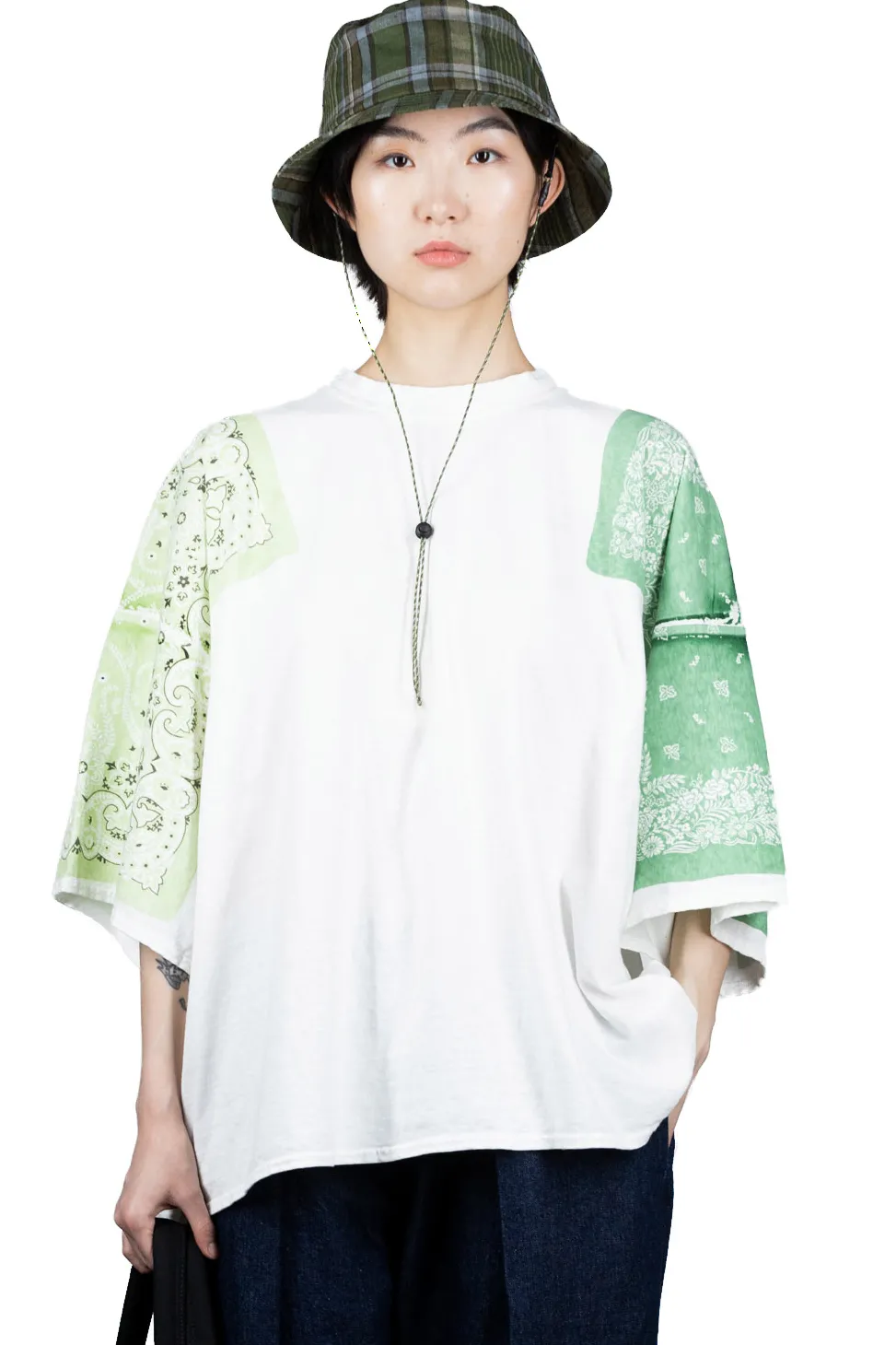 Outlet Kapital 18.5/-Jersey Bandana HUGE T (Botanical) - Light Green