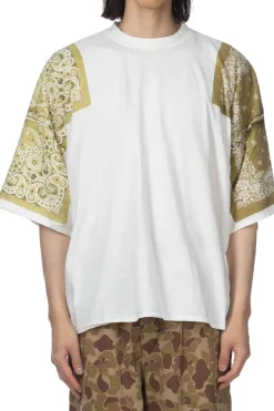 Discount Kapital 18.5/-Jersey Bandana HUGE T (Botanical) - Light Khaki