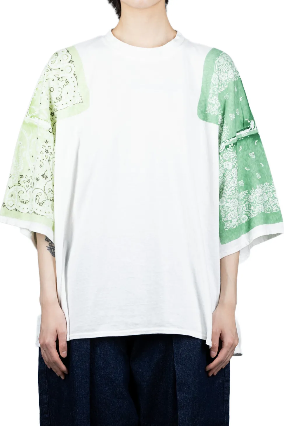 Outlet Kapital 18.5/-Jersey Bandana HUGE T (Botanical) - Light Green