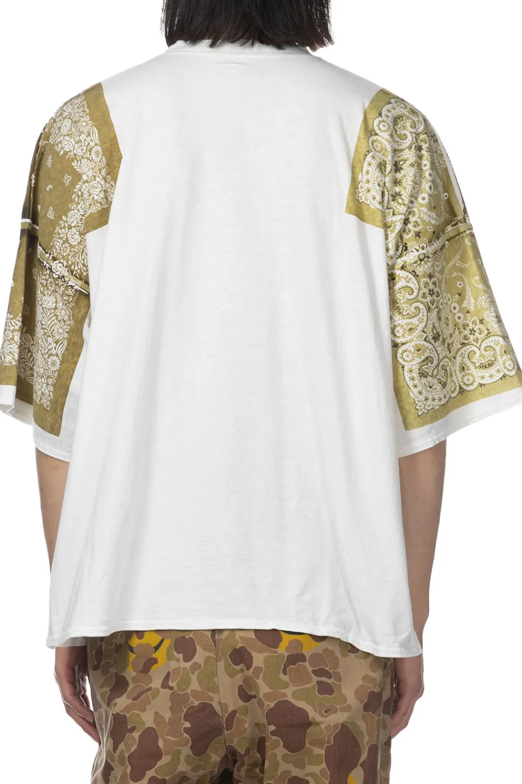 Discount Kapital 18.5/-Jersey Bandana HUGE T (Botanical) - Light Khaki