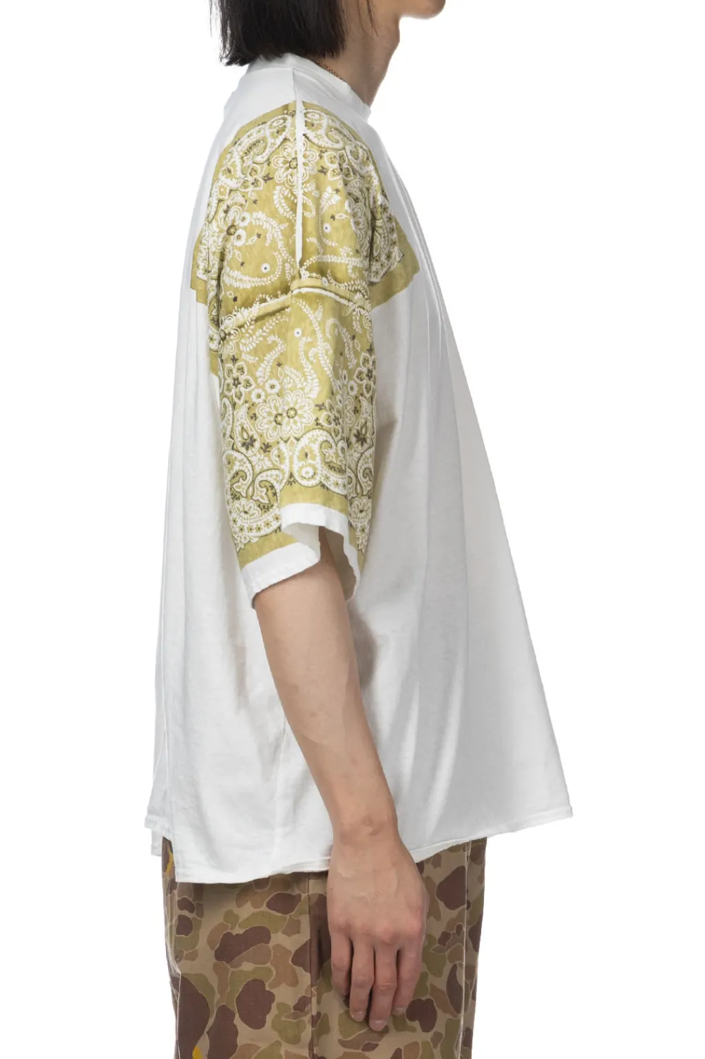 Discount Kapital 18.5/-Jersey Bandana HUGE T (Botanical) - Light Khaki