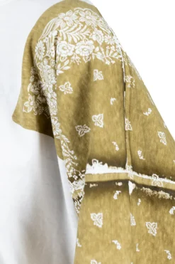 Discount Kapital 18.5/-Jersey Bandana HUGE T (Botanical) - Light Khaki