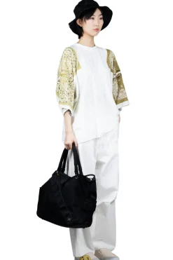 Discount Kapital 18.5/-Jersey Bandana HUGE T (Botanical) - Light Khaki