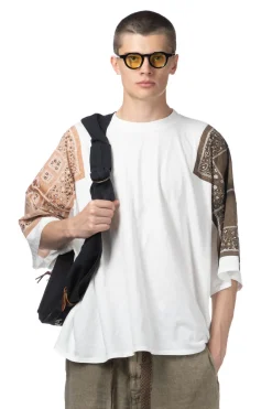 Outlet Kapital 18.5/-Jersey Bandana HUGE T (PECKISH RAINBOWY) - Brown Khaki