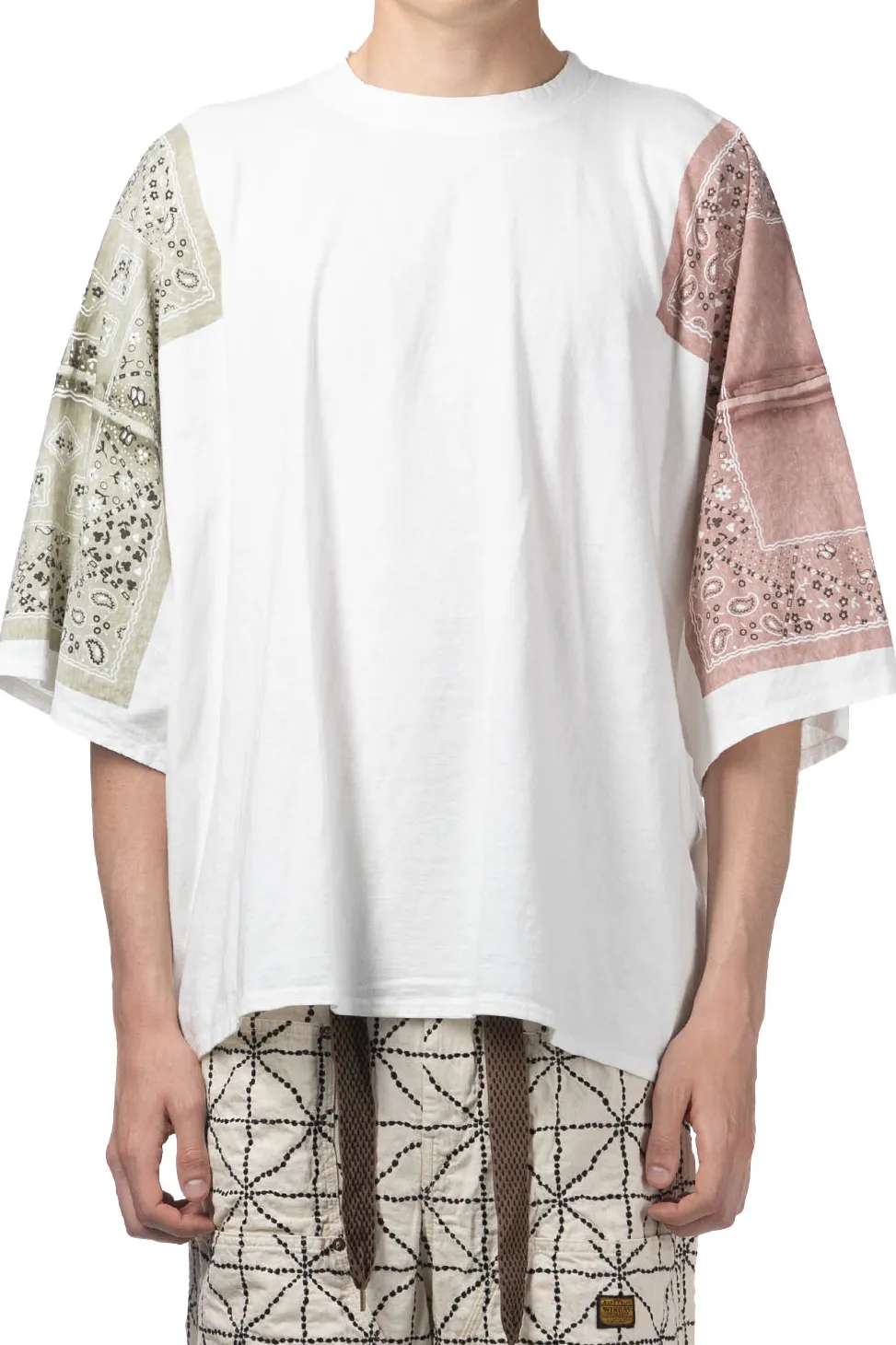 Fashion Kapital 18.5/-Jersey Bandana HUGE T (PECKISH RAINBOWY) - Pink