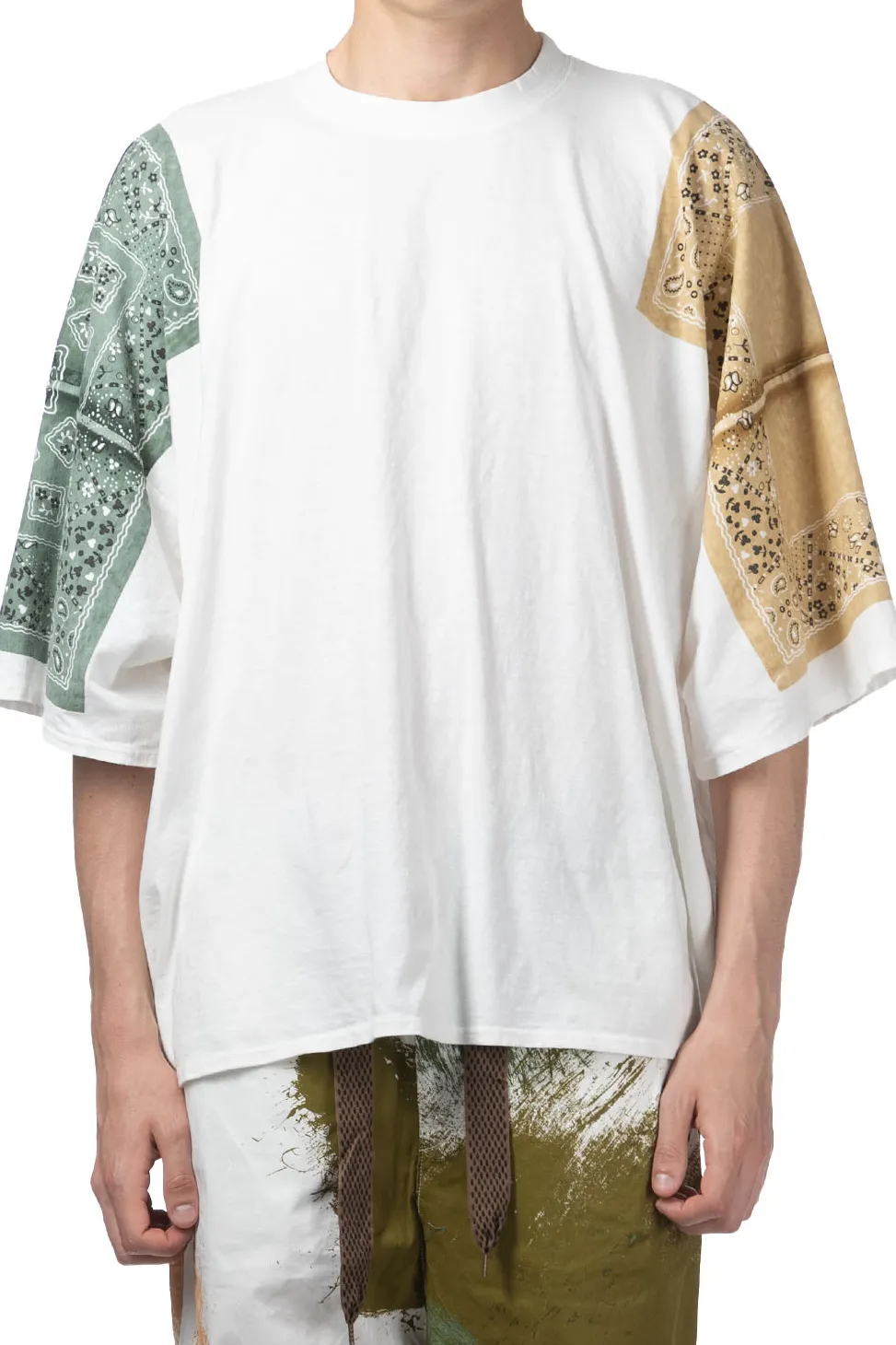 Hot Kapital 18.5/-Jersey Bandana HUGE T (PECKISH RAINBOWY) - Sand Beige