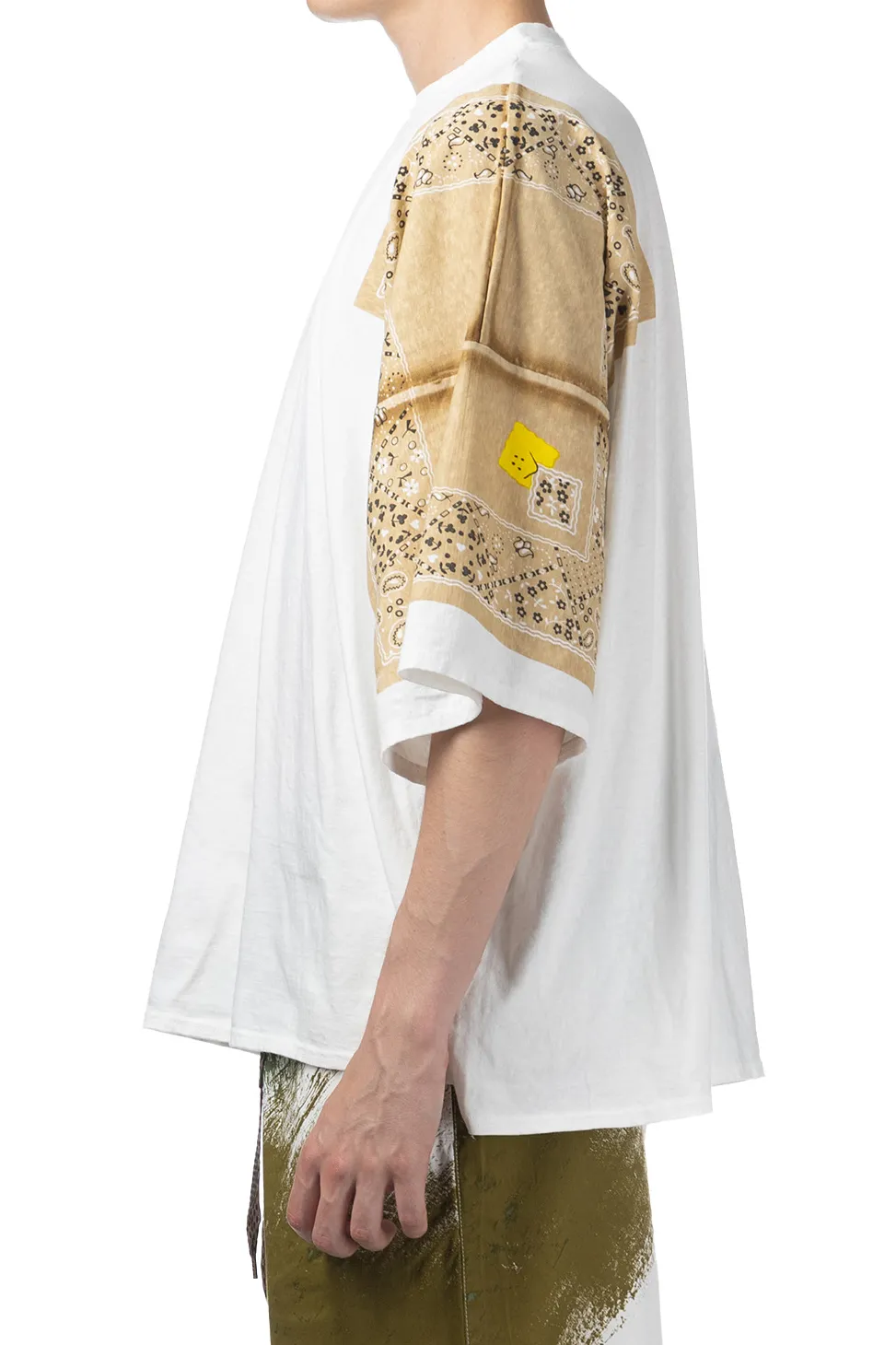 Hot Kapital 18.5/-Jersey Bandana HUGE T (PECKISH RAINBOWY) - Sand Beige