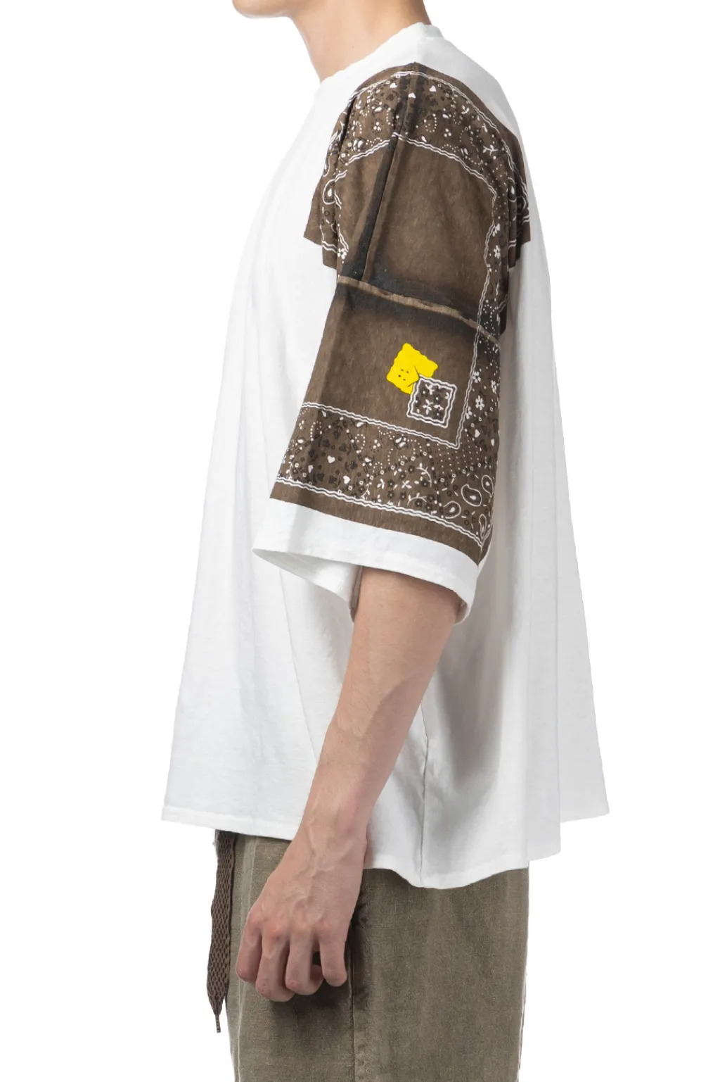 Outlet Kapital 18.5/-Jersey Bandana HUGE T (PECKISH RAINBOWY) - Brown Khaki