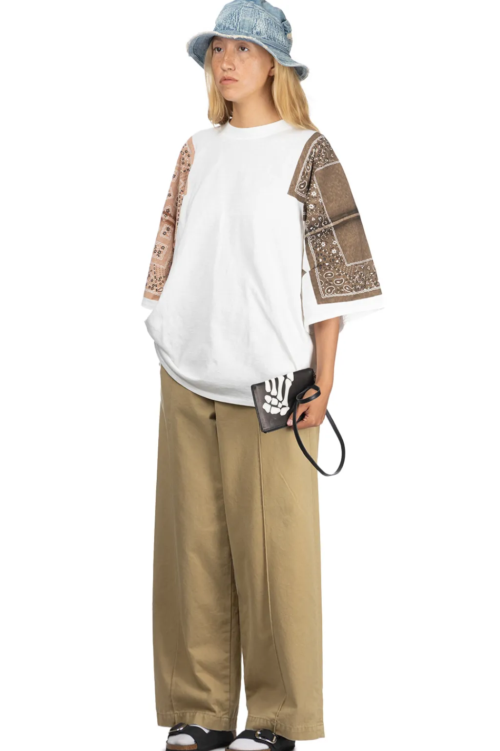Clearance Kapital 18.5/-Jersey Bandana HUGE T (PECKISH RAINBOWY) - Brown Khaki