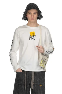 Hot Kapital 20-Jersey Crew Long Sleeve T - Peckish Kap - Yellow