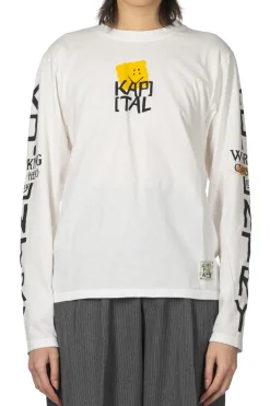 Sale Kapital 20-Jersey Crew Long Sleeve T - Peckish Kap - Yellow