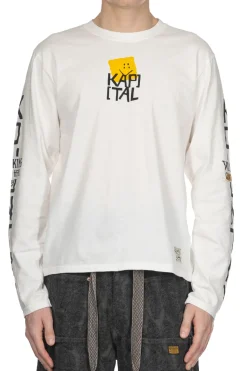 Hot Kapital 20-Jersey Crew Long Sleeve T - Peckish Kap - Yellow