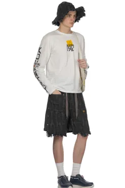 Hot Kapital 20-Jersey Crew Long Sleeve T - Peckish Kap - Yellow