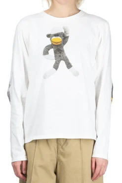 Sale Kapital 20/-Jersey Crew LS Tee (KINECHISAKU) - White