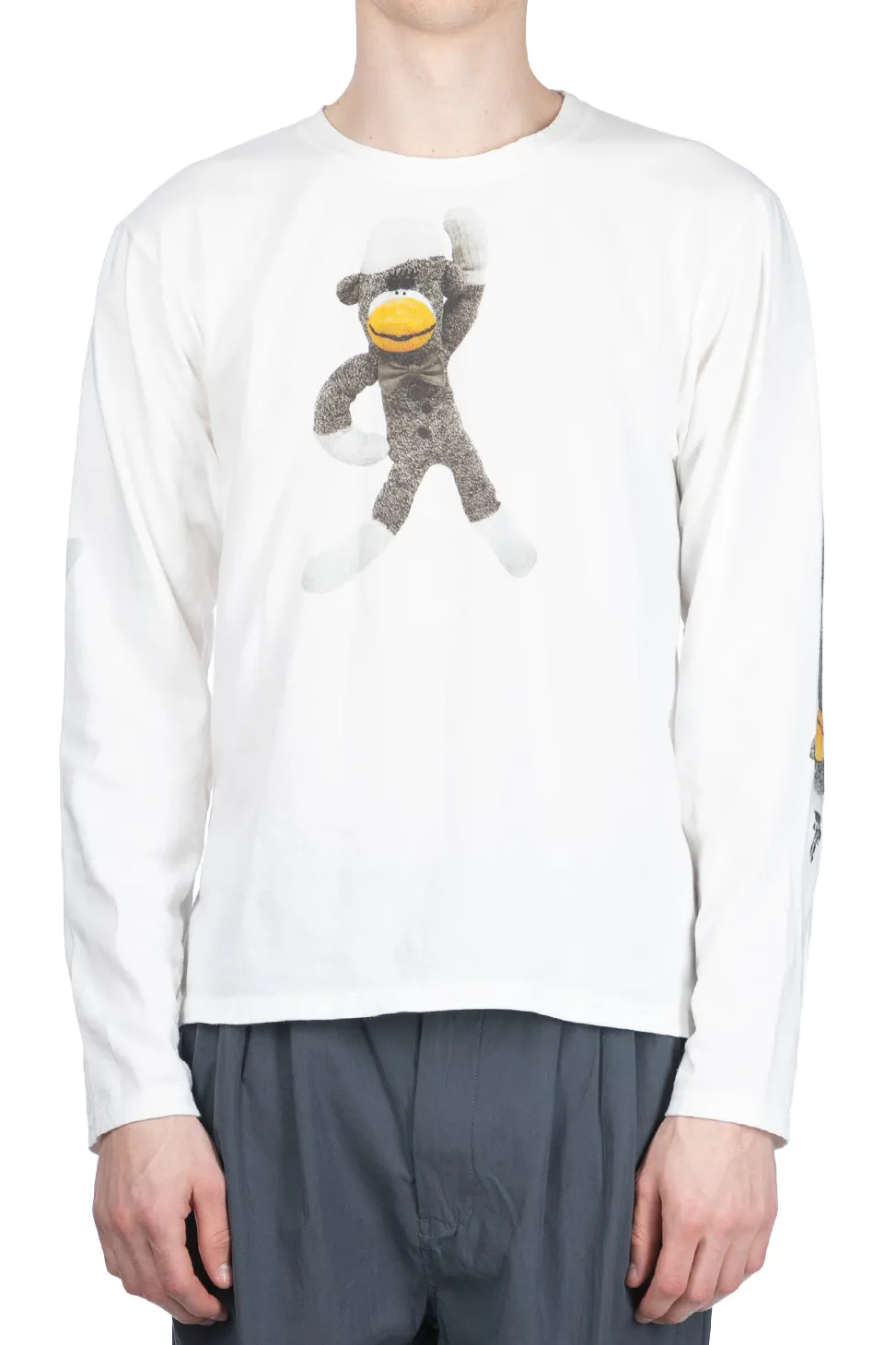 Sale Kapital 20/-Jersey Crew LS Tee (KINECHISAKU) - White