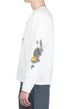 Sale Kapital 20/-Jersey Crew LS Tee (KINECHISAKU) - White
