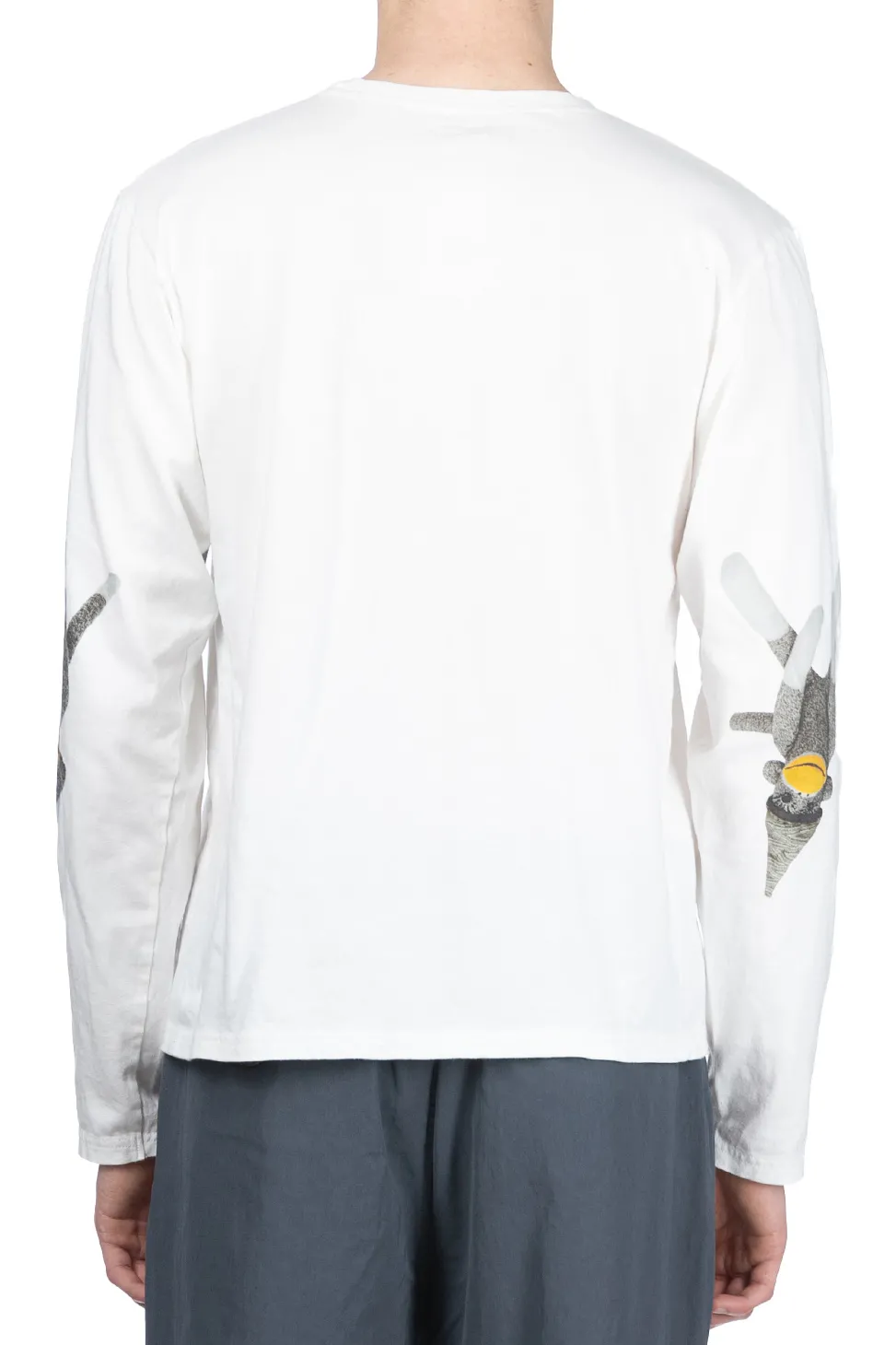 Sale Kapital 20/-Jersey Crew LS Tee (KINECHISAKU) - White