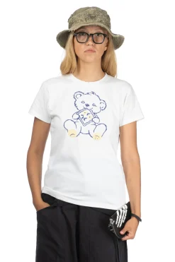 Hot Kapital 20/-Jersey Crew T (PECKISH LITTLE BEAR) - White