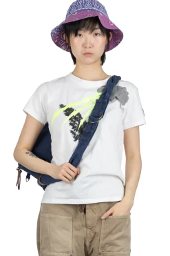 Sale Kapital 20/-Jersey Crew T (THUNDER & CONIFER) - White