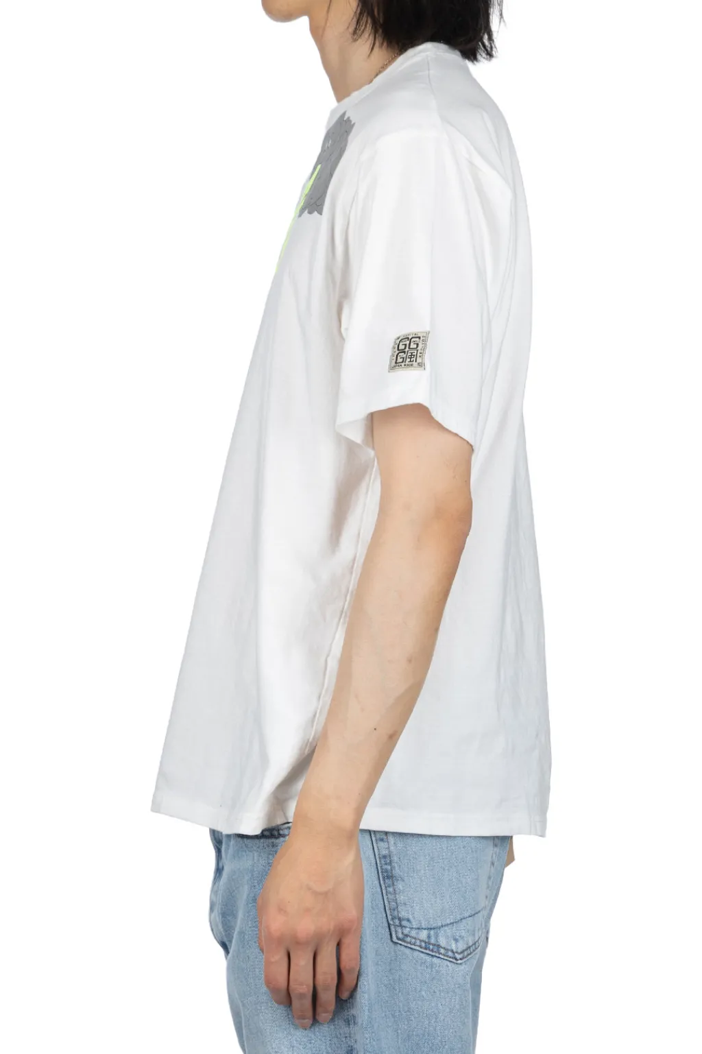 Outlet Kapital 20/-Jersey Crew T (THUNDER & CONIFER) - White