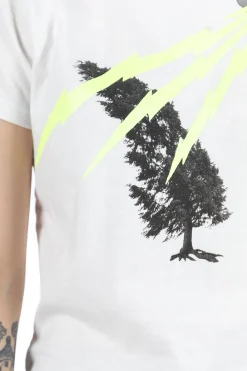Sale Kapital 20/-Jersey Crew T (THUNDER & CONIFER) - White