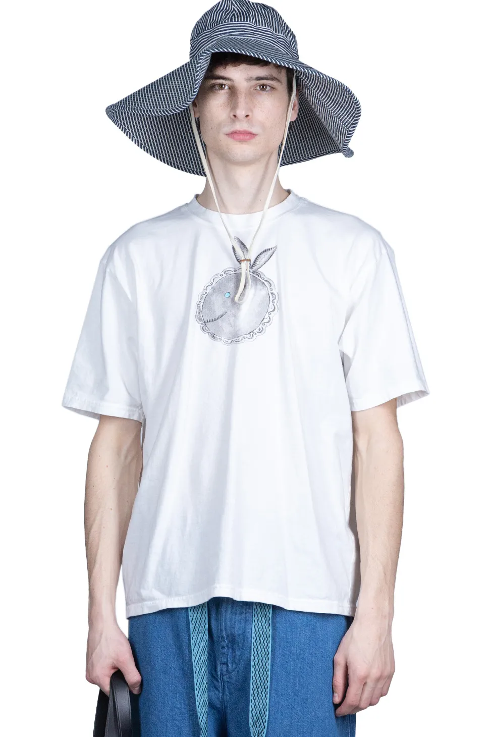 Sale Kapital 20/-Jersey Crew Tee (Concho CONEYBOWY) - White