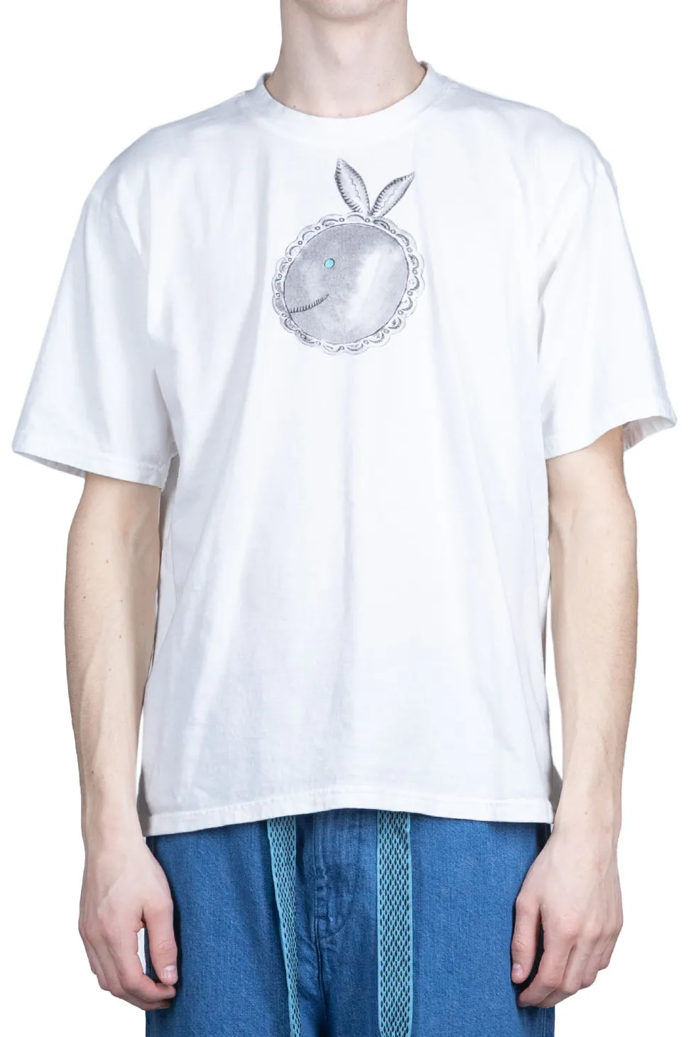 Sale Kapital 20/-Jersey Crew Tee (Concho CONEYBOWY) - White