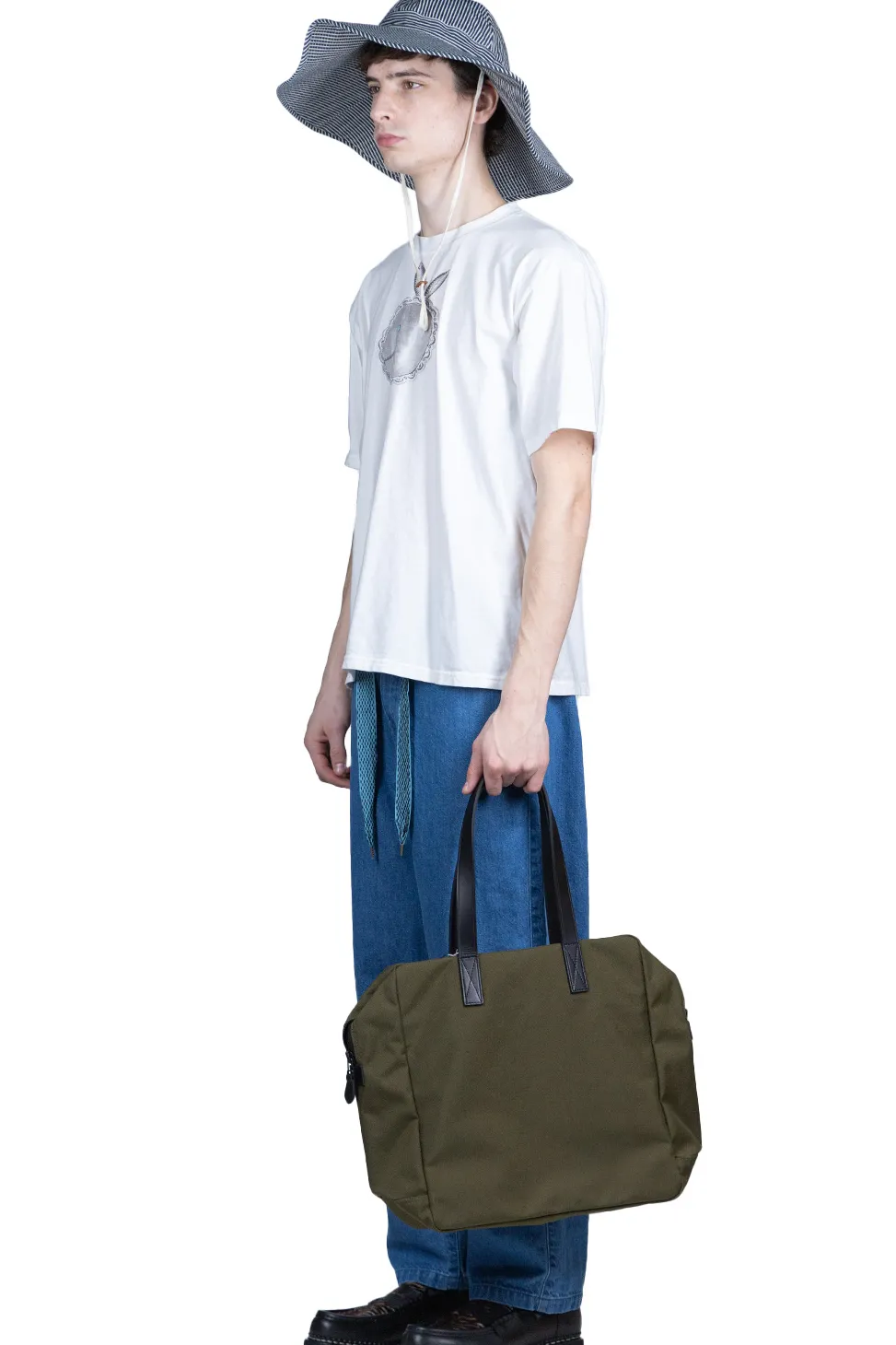 Sale Kapital 20/-Jersey Crew Tee (Concho CONEYBOWY) - White