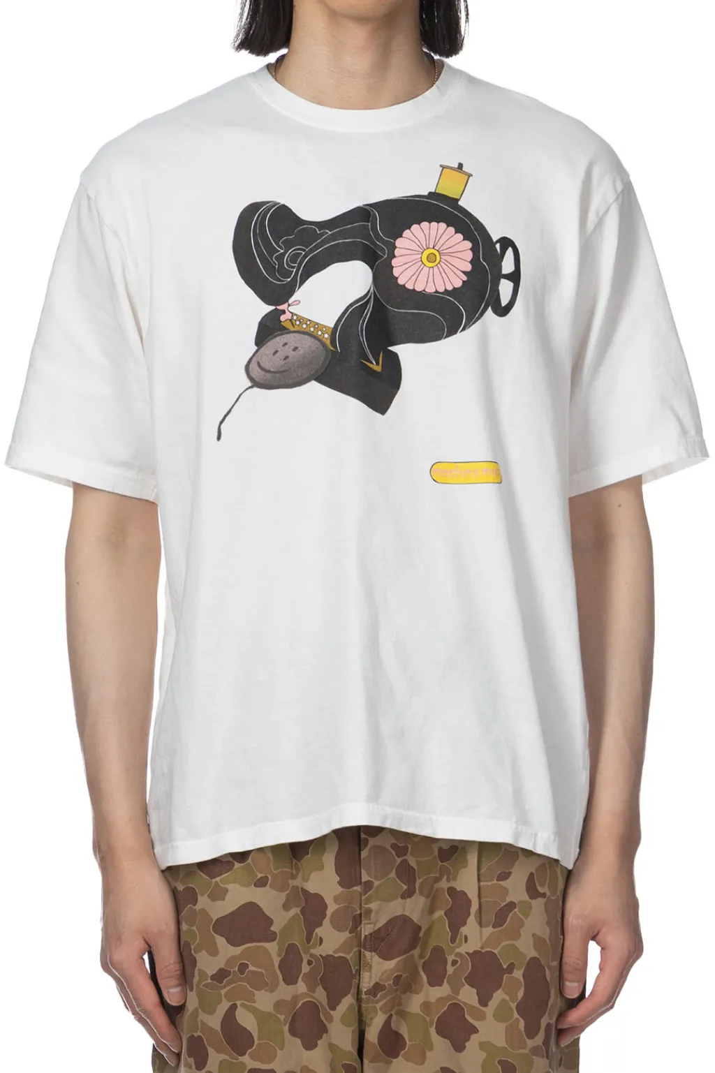 Hot Kapital 20/-Jersey Crew Tee (MISHIN MAX) - White