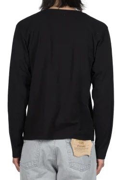 Hot Kapital 20/-Jersey Crewneck LS Tee (CONEYBOWY) - Black