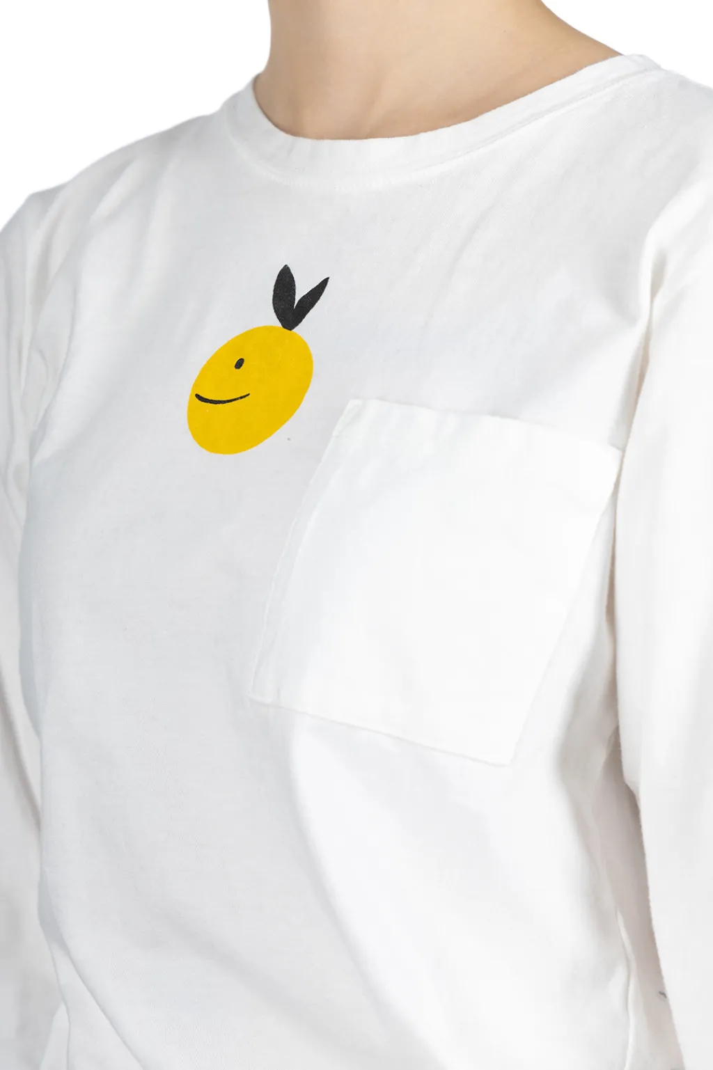 Online Kapital 20/-Jersey Crewneck LS Tee (CONEYBOWY) - White