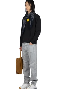 Hot Kapital 20/-Jersey Crewneck LS Tee (CONEYBOWY) - Black