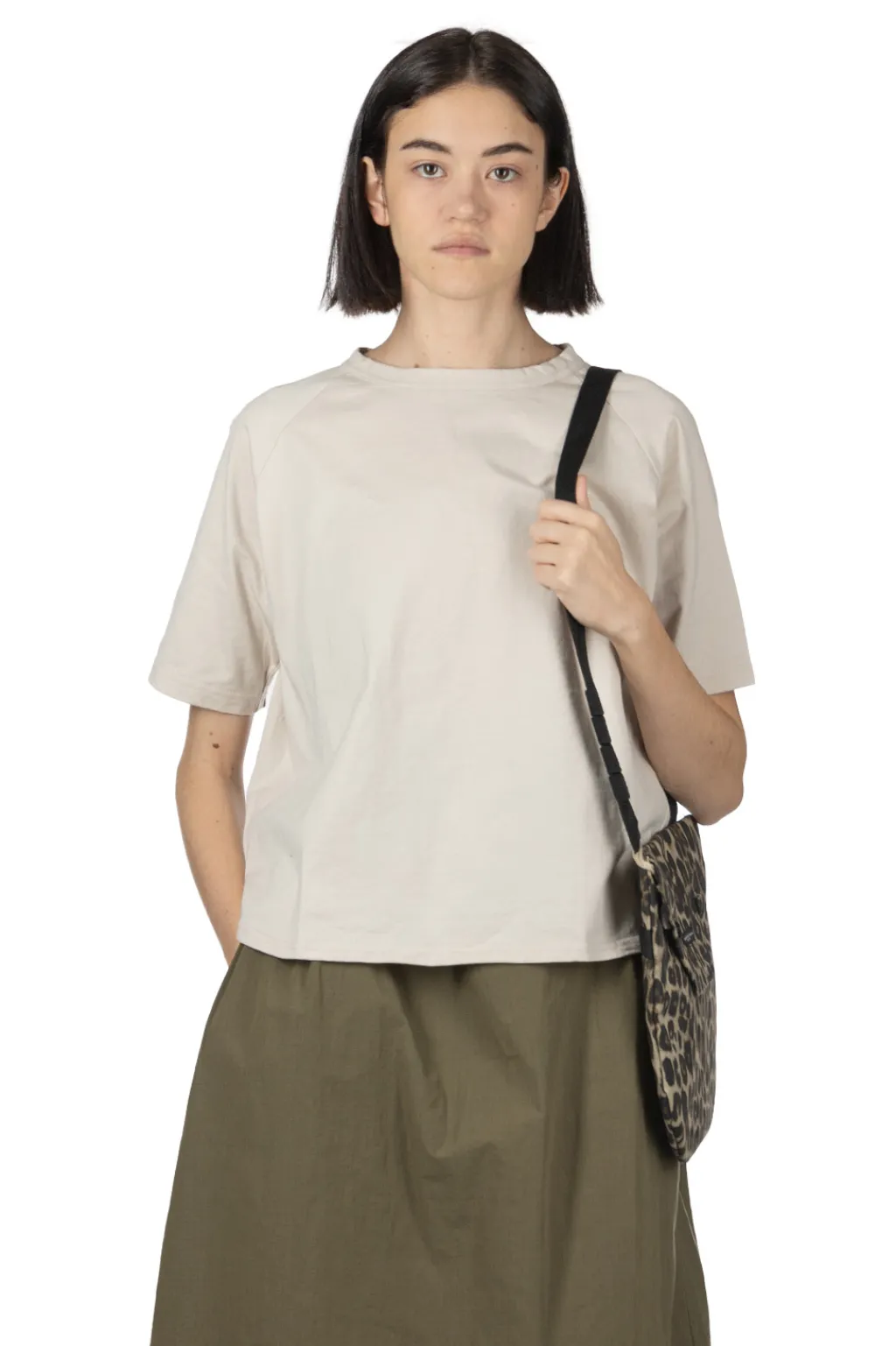 Hot NARU Jersey Elbow Patch Tee - Ecru