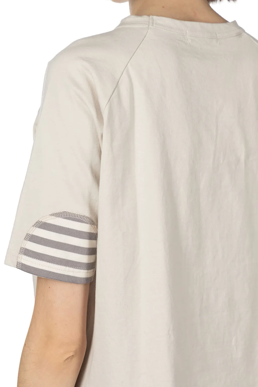 Hot NARU Jersey Elbow Patch Tee - Ecru