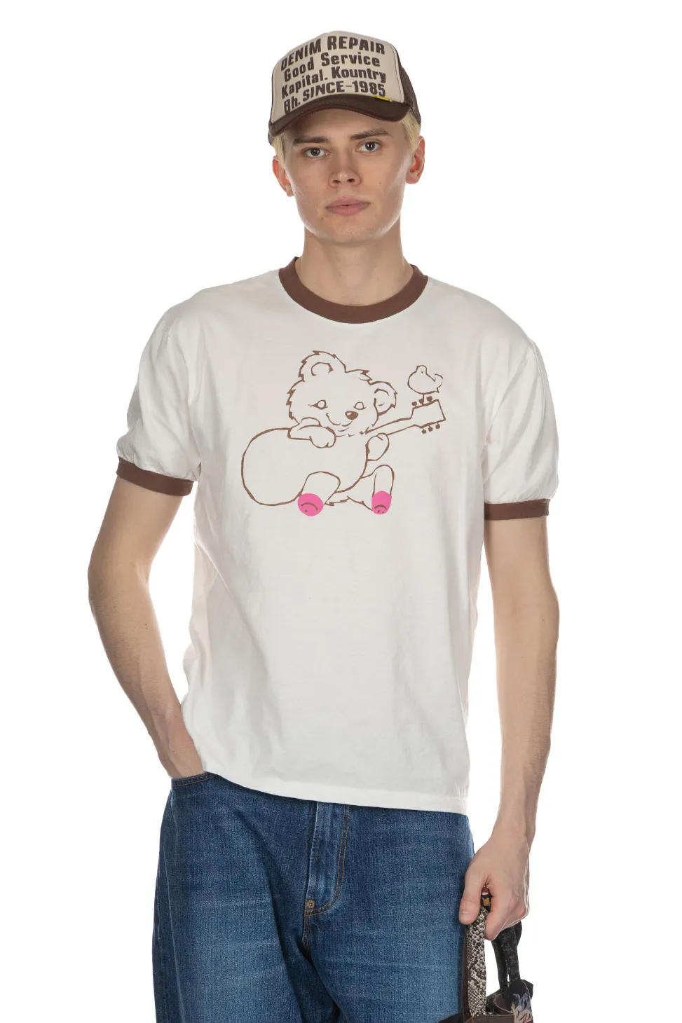 Clearance Kapital 20 Jersey Ringer-T LittleBear Harmony - Brown