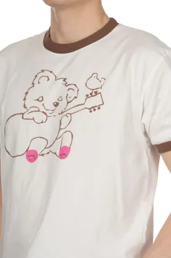 Clearance Kapital 20 Jersey Ringer-T LittleBear Harmony - Brown