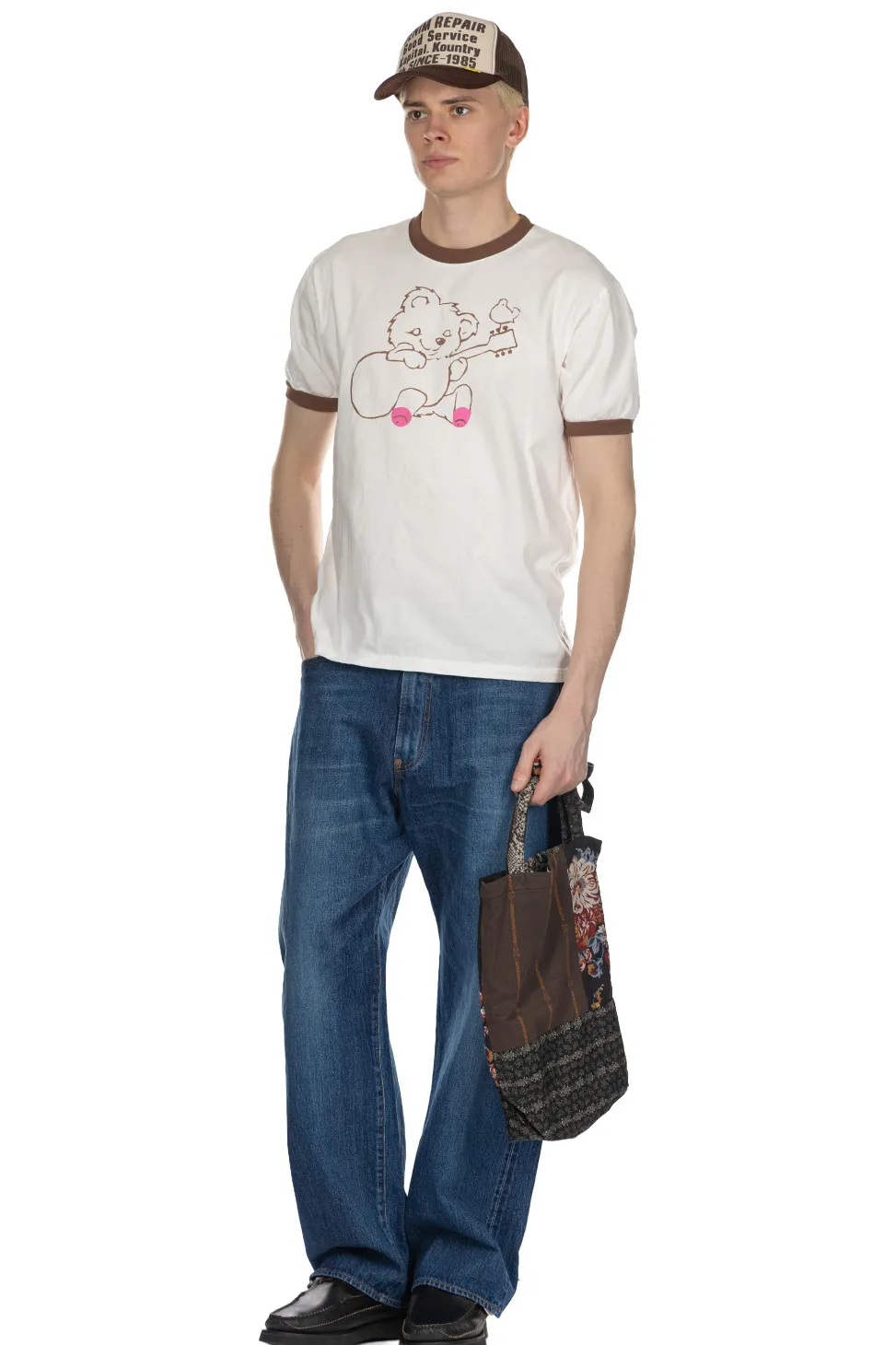 Clearance Kapital 20 Jersey Ringer-T LittleBear Harmony - Brown