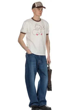 Clearance Kapital 20 Jersey Ringer-T LittleBear Harmony - Brown