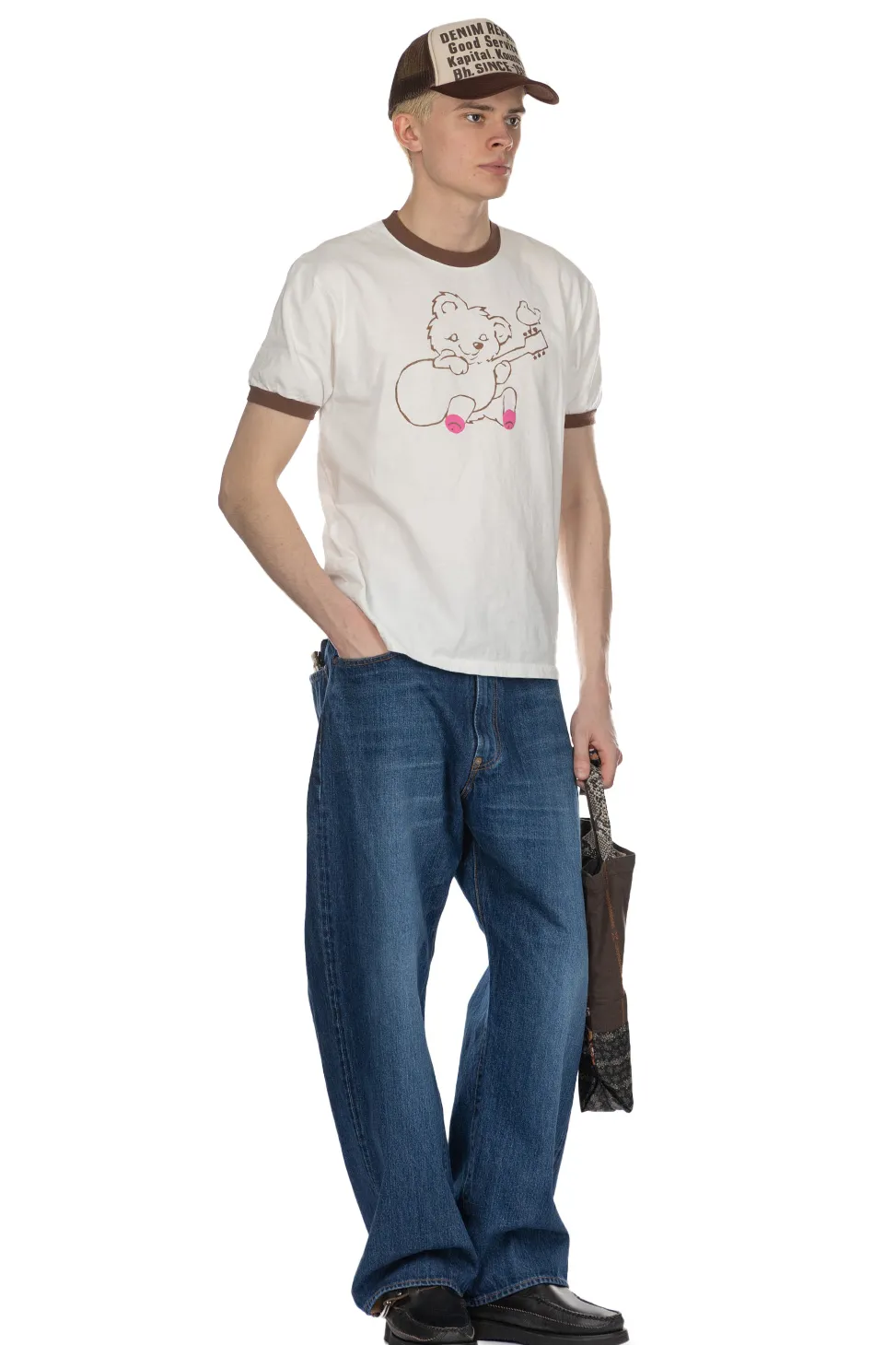 Clearance Kapital 20 Jersey Ringer-T LittleBear Harmony - Brown