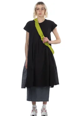 Hot Kapital Jersey x Single Gauze AURORA Dress - Black