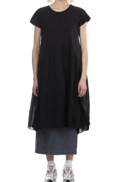 Hot Kapital Jersey x Single Gauze AURORA Dress - Black
