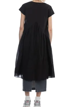Hot Kapital Jersey x Single Gauze AURORA Dress - Black