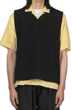 Fashion Manual Alphabet Jour Jersey Vest - Black