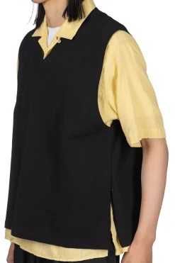 Fashion Manual Alphabet Jour Jersey Vest - Black