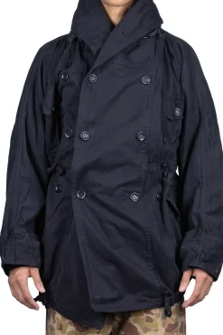 Outlet Kapital Katsuragi Cotton RING Coat - Black